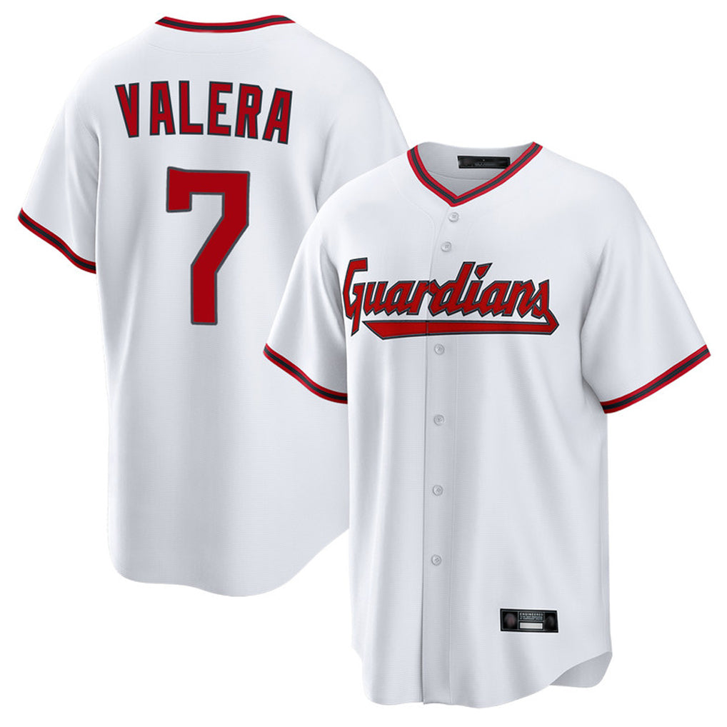 Johmsee C.Guardians #7 George Valera Player White Game Home Stitched Jerseys