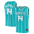 Johmsee C.Hornets #14 Nick Richards  Teal Fast Break Replica Jerseys - Icon Edition