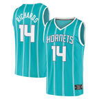 Johmsee C.Hornets #14 Nick Richards  Teal Fast Break Replica Jerseys - Icon Edition