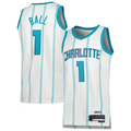 Johmsee C.Hornets #1 LaMelo Ball  White Swingman Jerseys - Association Edition