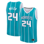 Johmsee C.Hornets #24 Brandon Miller  Teal Fast Break Replica Jerseys - Icon Edition