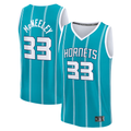 Johmsee C.Hornets #33 Liam McNeeley  Teal Fast Break Replica Jerseys - Icon Edition