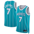 Johmsee C.Hornets #7 Kon Knueppel  Teal Swingman Jerseys - Icon Edition