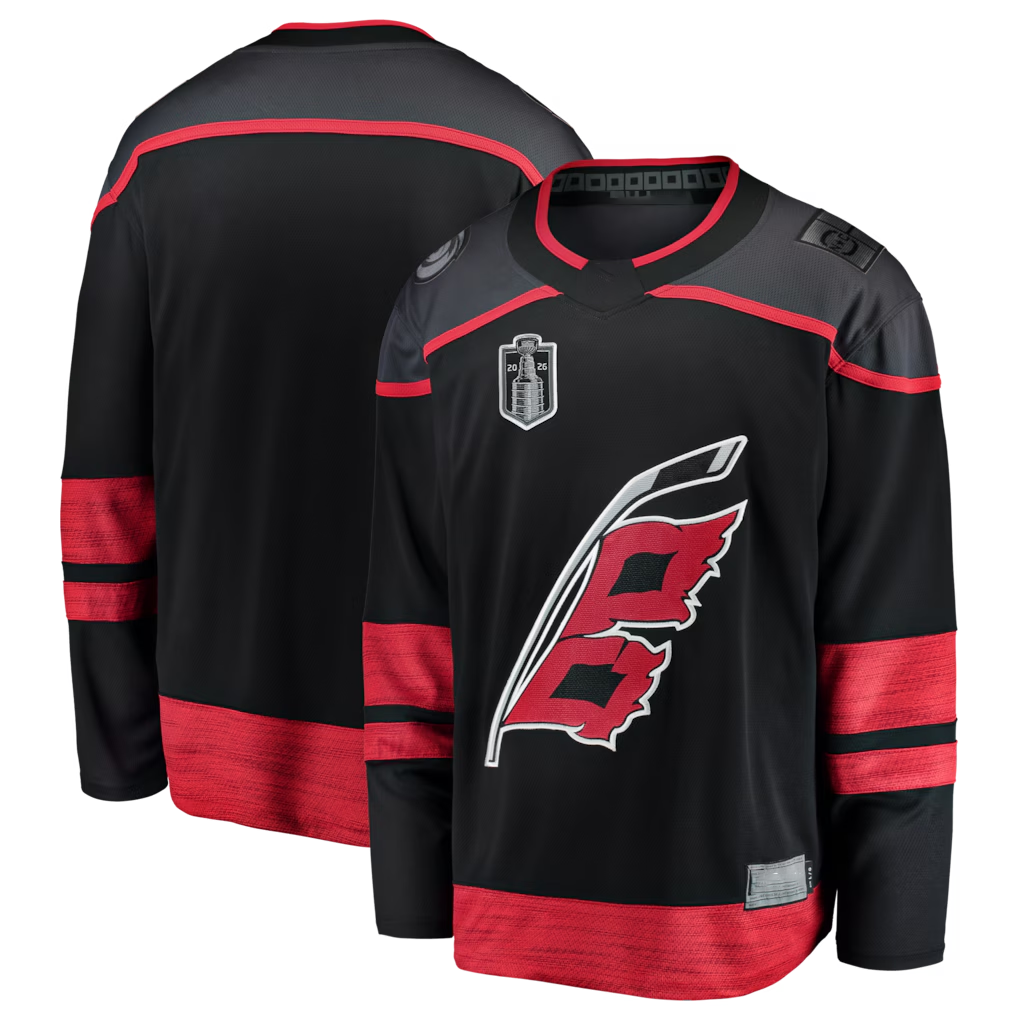 Johmsee C.Hurricanes Black 2026 Stanley Cup Final Home Breakaway Stitched Jerseys