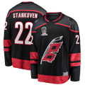 Johmsee C.Hurricanes #22 Logan Stankoven Black 2026 Stanley Cup Champions Home Breakaway Stitched Jerseys