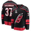 Johmsee C.Hurricanes #37 Andrei Svechnikov Black 2026 Stanley Cup Champions Home Breakaway Stitched Jerseys