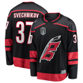 Johmsee C.Hurricanes #37 Andrei Svechnikov Black 2026 Stanley Cup Final Home Breakaway Stitched Jerseys