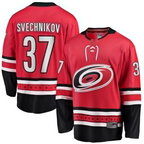 Johmsee C.Hurricanes #37 Andrei Svechnikov Red Alternate Breakaway Player Stitched Jerseys