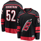Johmsee C.Hurricanes #52 Pyotr Kochetkov Black Home Premier Breakaway Player Stitched Jerseys