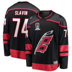 Johmsee C.Hurricanes #74 Jaccob Slavin Black 2026 Stanley Cup Champions Home Breakaway Stitched Jerseys