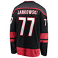 C.Hurricanes #77 Mark Jankowski Fanatics Home Breakaway Jersey - Black Stitched American Hockey Jerseys