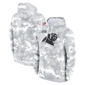 Johmsee C.Panthers Arctic Camo Salute to Service Pullover Hoodies Limited Game Blank Player Stitched Jerseys