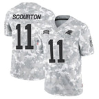 Johmsee C.Panthers #11 Nic Scourton Player Arctic Camo Salute to Service Limited Stitched Jerseys