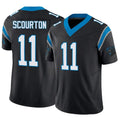 Johmsee C.Panthers #11 Nic Scourton Player Black Vapor F.U.S.E. Limited Stitched Jerseys