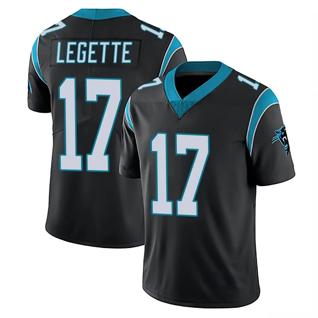 Johmsee C.Panthers #17 Xavier Legette Player Black Vapor Untouchable Limited Game Stitched Jerseys