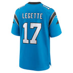 Johmsee C.Panthers #17 Xavier Legette Player Blue Home Game Stitched Jerseys