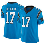 Johmsee C.Panthers #17 Xavier Legette Player Blue Vapor F.U.S.E. Limited Stitched Jerseys