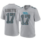 Johmsee C.Panthers #17 Xavier Legette Player Grey Atmosphere Fashion Stitched  Jerseys