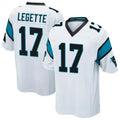 Johmsee C.Panthers #17 Xavier Legette Player White Home Game Stitched Jerseys