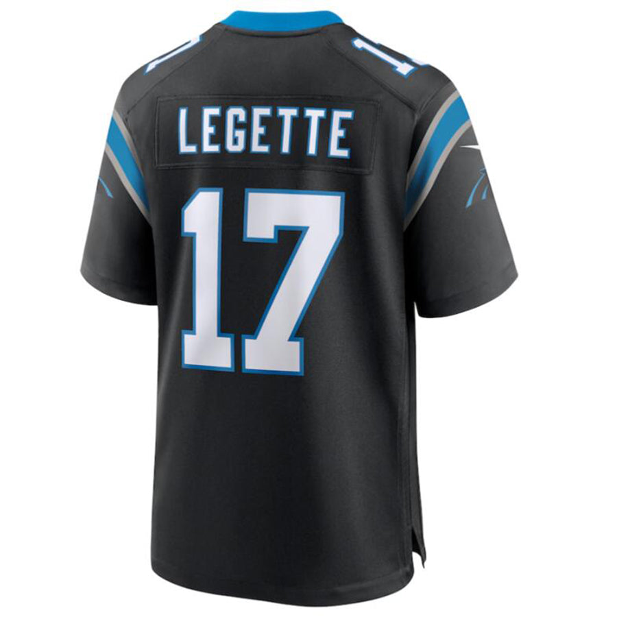 Johmsee C.Panthers #17 Xavier Legette Black 2024 First Round Pick Game Player Jersey American Stitched Jerseys