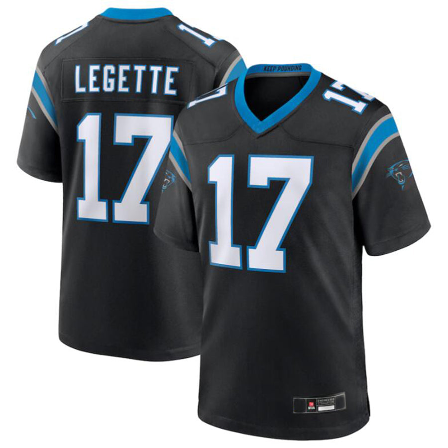 Johmsee C.Panthers #17 Xavier Legette Black 2024 First Round Pick Game Player Jersey American Stitched  Jerseys