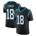 Johmsee C.Panthers #18 Jalen Coker Player Black Vapor Untouchable Limited Game Stitched Jerseys