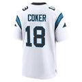 Johmsee C.Panthers #18 Jalen Coker Player White Home Game Stitched Jerseys
