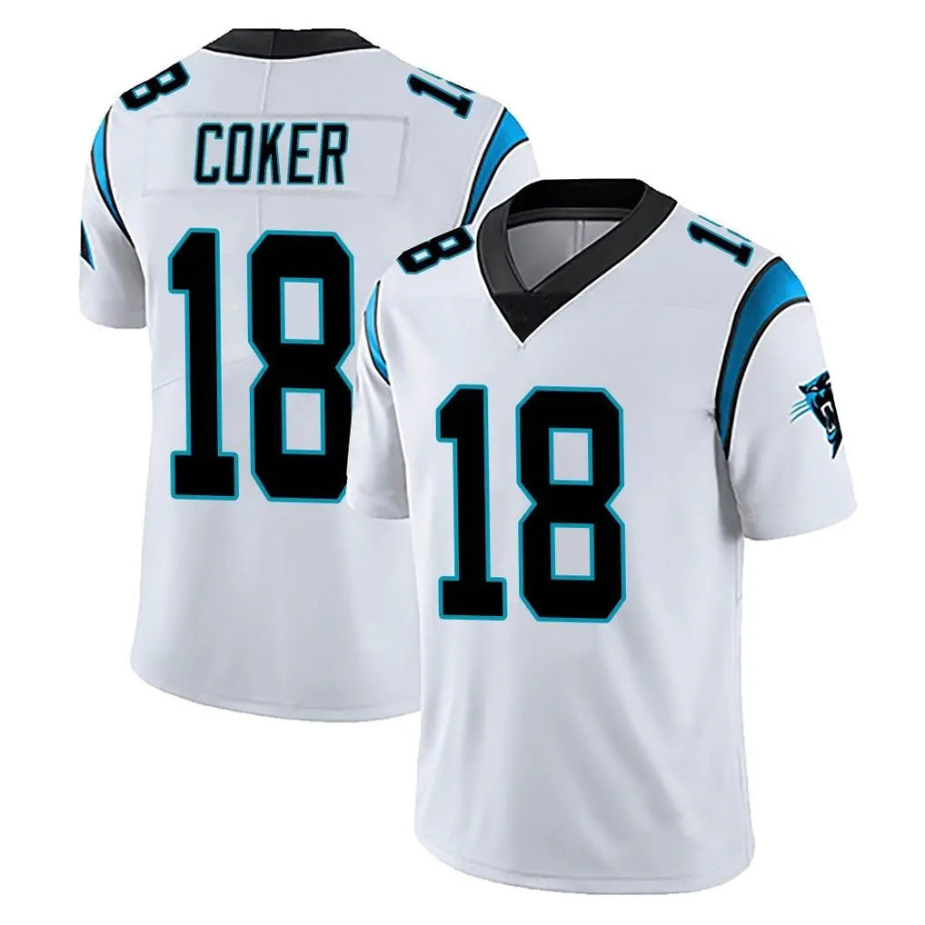Johmsee C.Panthers #18 Jalen Coker Player White Vapor Untouchable Limited Game Stitched Jerseys