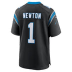 Johmsee C.Panthers #1 Cam Newton Black Team Retired Game Stitched Jerseys