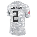 Johmsee C.Panthers #2 Michael Jackson Player Arctic Camo Salute to Service Limited Game Stitched Jerseys
