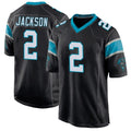 Johmsee C.Panthers #2 Mike Jackson Player Black Game Stitched Jerseys