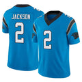 Johmsee C.Panthers #2 Mike Jackson Player Blue Vapor F.U.S.E. Limited Home Game Stitched Jerseys