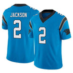 Johmsee C.Panthers #2 Mike Jackson Player Blue Vapor F.U.S.E. Limited Home Game Stitched Jerseys
