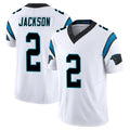 Johmsee C.Panthers #2 Mike Jackson Player White Vapor F.U.S.E. Limited Home Game Stitched Jerseys