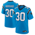 Johmsee C.Panthers #30 Chuba Hubbard Player Blue Game Stitched Jerseys