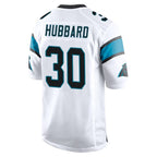 Johmsee C.Panthers #30 Chuba Hubbard Player White Game Stitched Jerseys