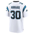Johmsee C.Panthers #30 Chuba Hubbard Player White Home Game Stitched Jerseys