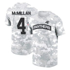 Johmsee C.Panthers #4 Tetairoa McMillan Player Arctic Camo Salute to Service T-Shirt Hoodies Stitched Jerseys