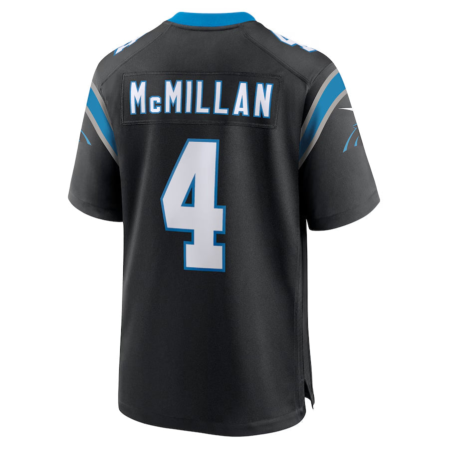 Johmsee C.Panthers #4 Tetairoa McMillan Player Black Game Stitched Jerseys