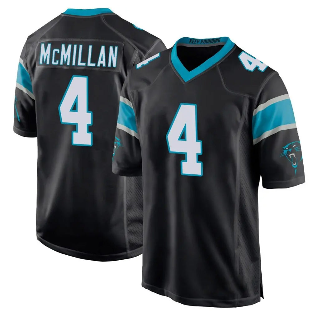 Johmsee C.Panthers #4 Tetairoa McMillan Player Black Game Stitched Jerseys