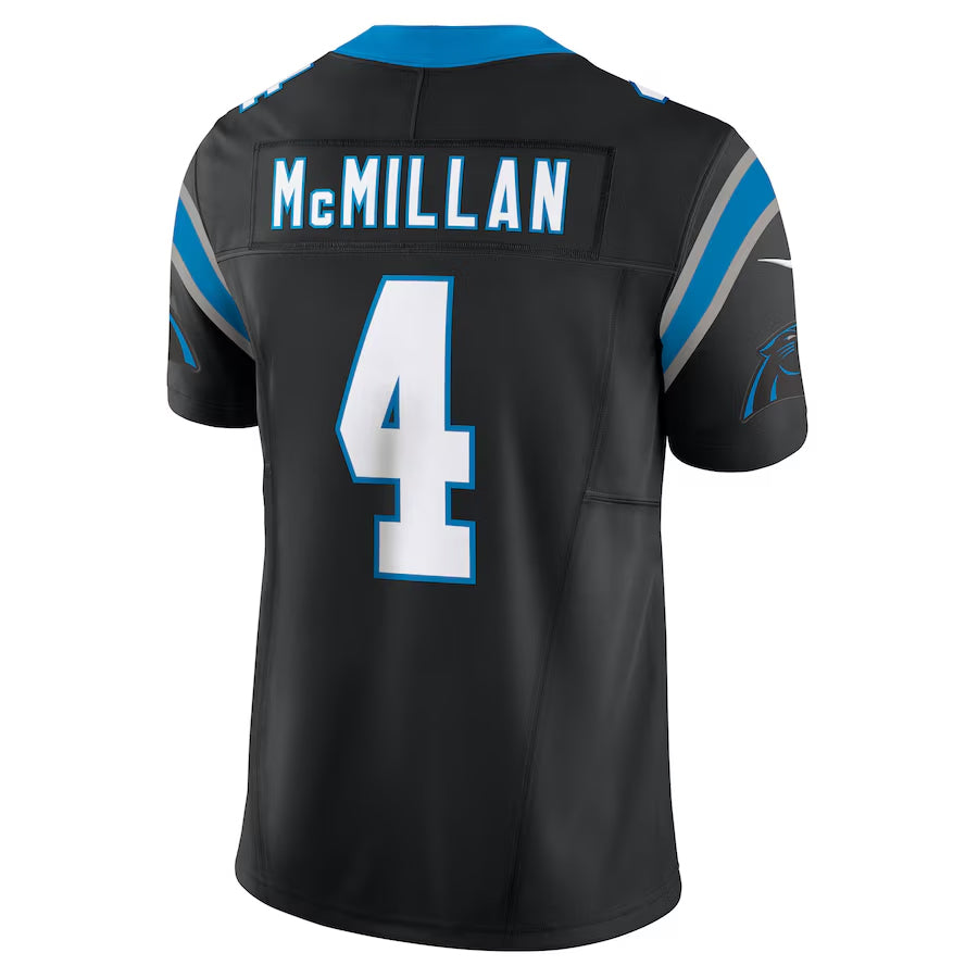 Johmsee C.Panthers #4 Tetairoa McMillan Player Black Vapor F.U.S.E. Limited Stitched Jerseys