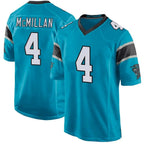 Johmsee C.Panthers #4 Tetairoa McMillan Player Blue Game Stitched Jerseys