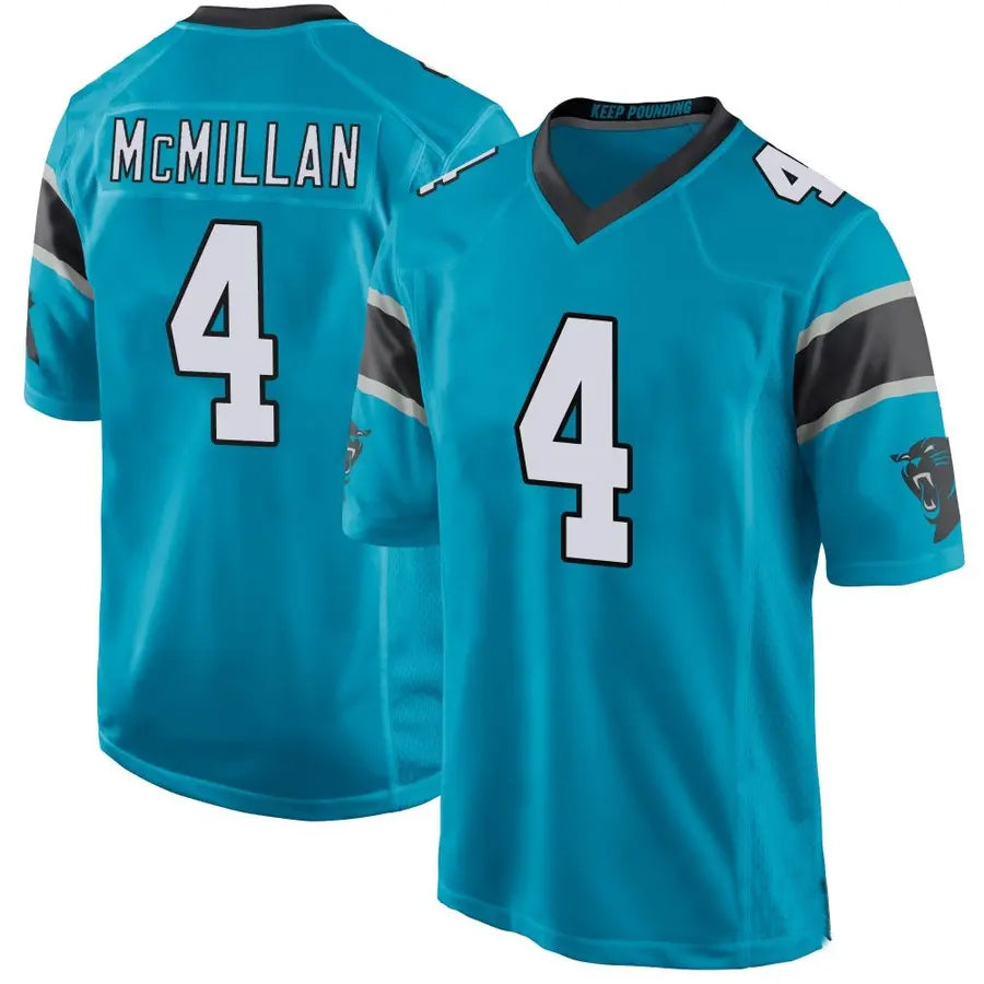 Johmsee C.Panthers #4 Tetairoa McMillan Player Blue Game Stitched Jerseys