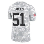 Johmsee C.Panthers #51 Sam Mills Player Arctic Camo Salute to Service Limited Game Stitched Jerseys