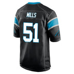 Johmsee C.Panthers #51 Sam Mills Player Black Game Stitched Jerseys