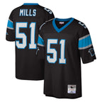 Johmsee C.Panthers #51 Sam Mills Player Black Mitchell & Ness Legacy Replica Stitched Jerseys