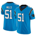 Johmsee C.Panthers #51 Sam Mills Player Blue Vapor F.U.S.E. Limited Home Game Stitched Jerseys