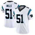 Johmsee C.Panthers #51 Sam Mills Player White Vapor F.U.S.E. Limited Home Game Stitched Jerseys