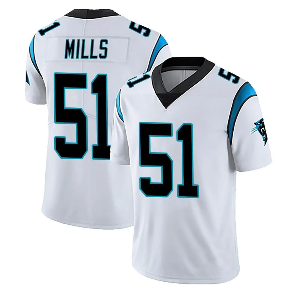 Johmsee C.Panthers #51 Sam Mills Player White Vapor Untouchable Limited Game Stitched Jerseys