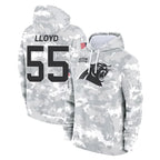Johmsee C.Panthers #55 Devin Lloyd Player Arctic Camo Salute to Service Pullover Hoodies Limited Game Stitched Jerseys